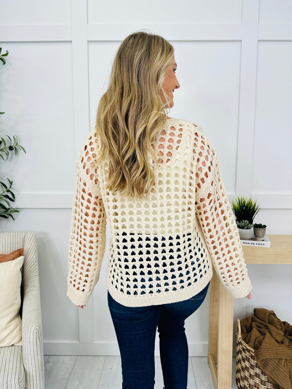 Cutout Crush Sweater in Oatmeal