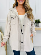 Breezy Commute Shacket in Sand Beige