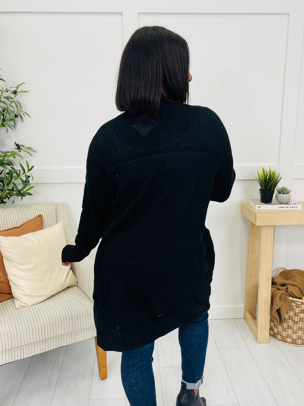 Pockets Full Of Calm Cardigan in Black