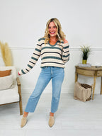 Time To Unwind Cropped Slim Fit Wide Leg Jeans