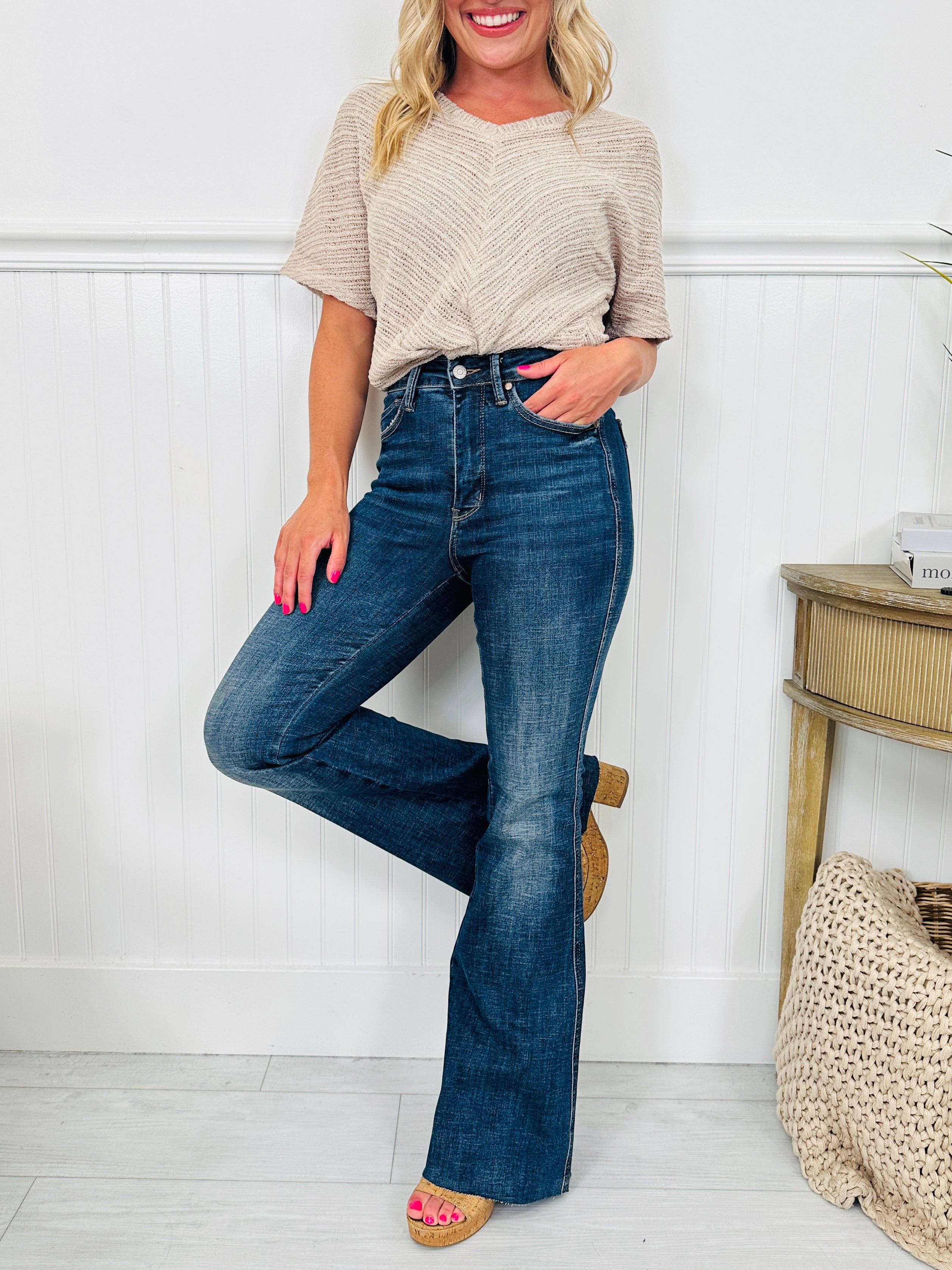 Judy Blue Trifecta Flare Tummy Control Butt Lifting Flare Jeans