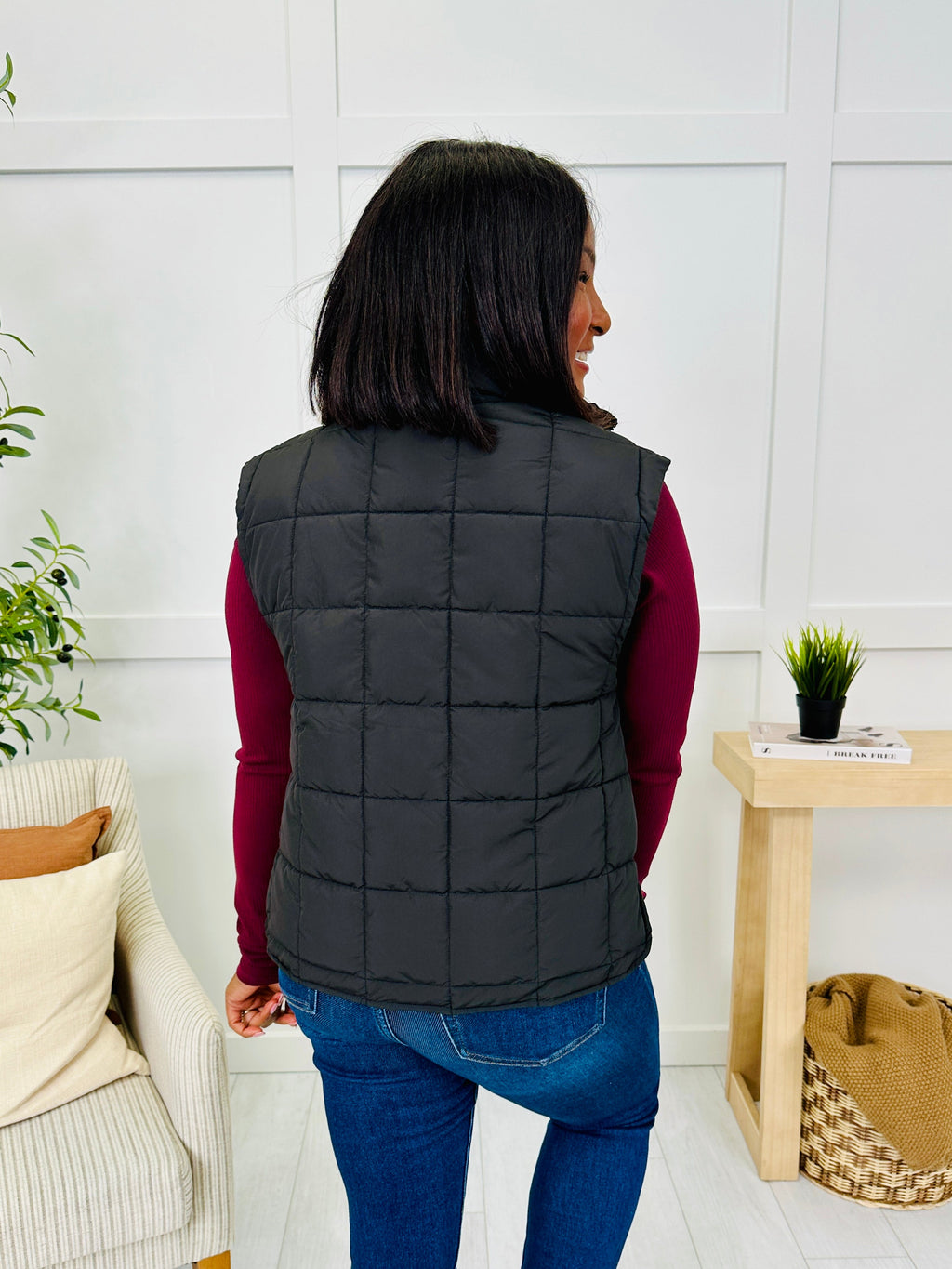 Puffed To Perfection Vest In Black