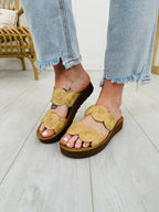 Blossoming Spiral Sandals In Raffia