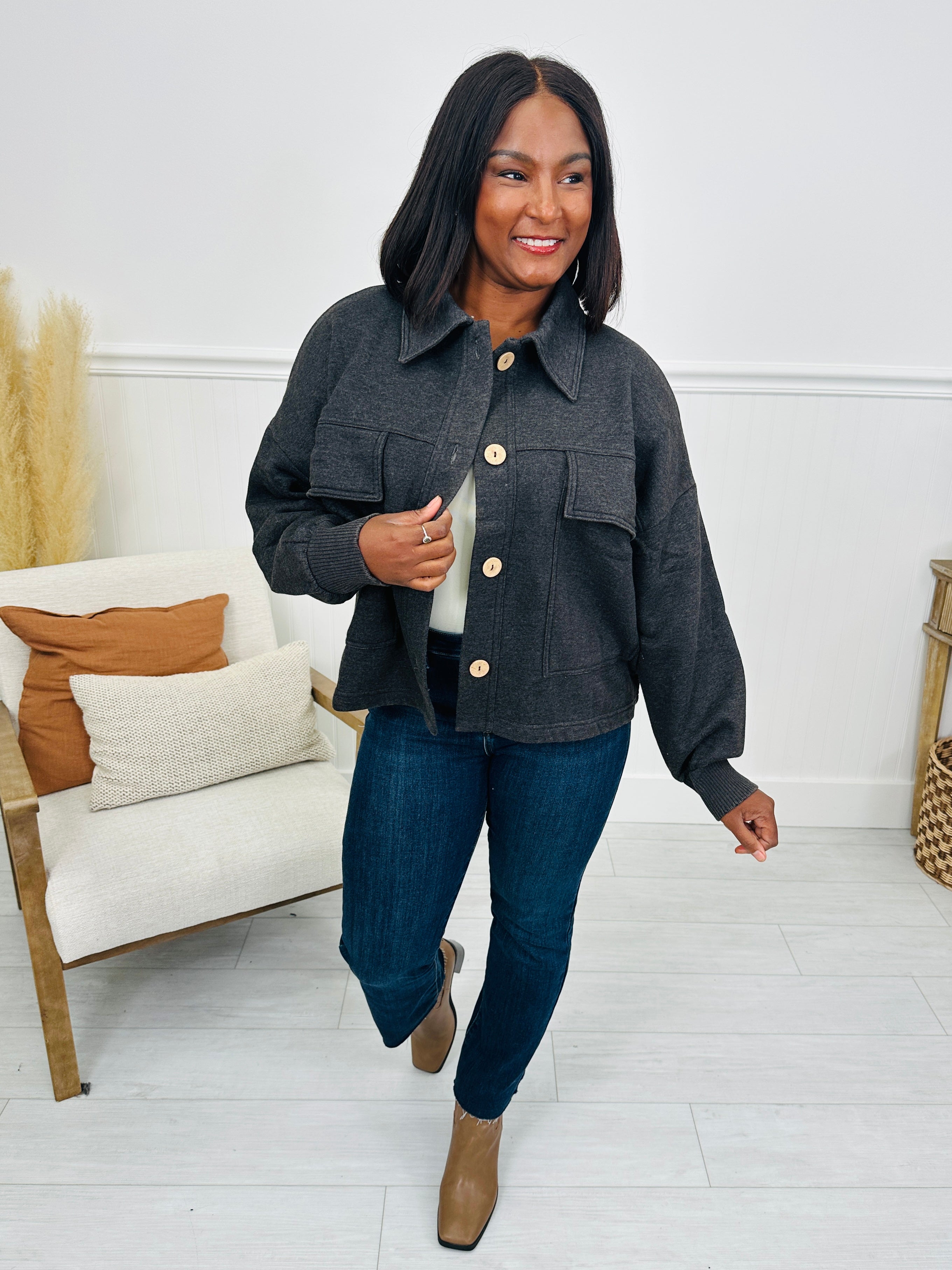 DOORBUSTER! Clean Break Shacket- Multiple Colors!