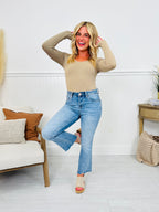 Kick Back And Relax Kick Flare Cropped Jeans