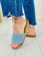 Coastal Quilts Sandals in Light Denim