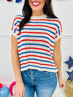 Independence Day Stripes Top