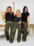 Judy Blue Walk On The Wild Side Retro Wide Leg Leopard Jeans