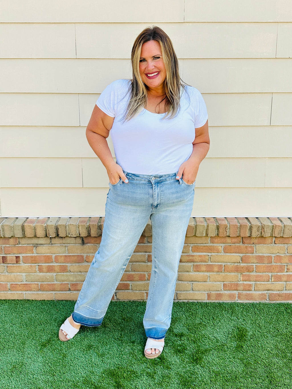 Judy Blue Release Your Inhibitions Wide Leg Jeans