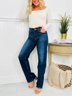 Judy Blue Keep You in The Dark Straight Leg Jeans