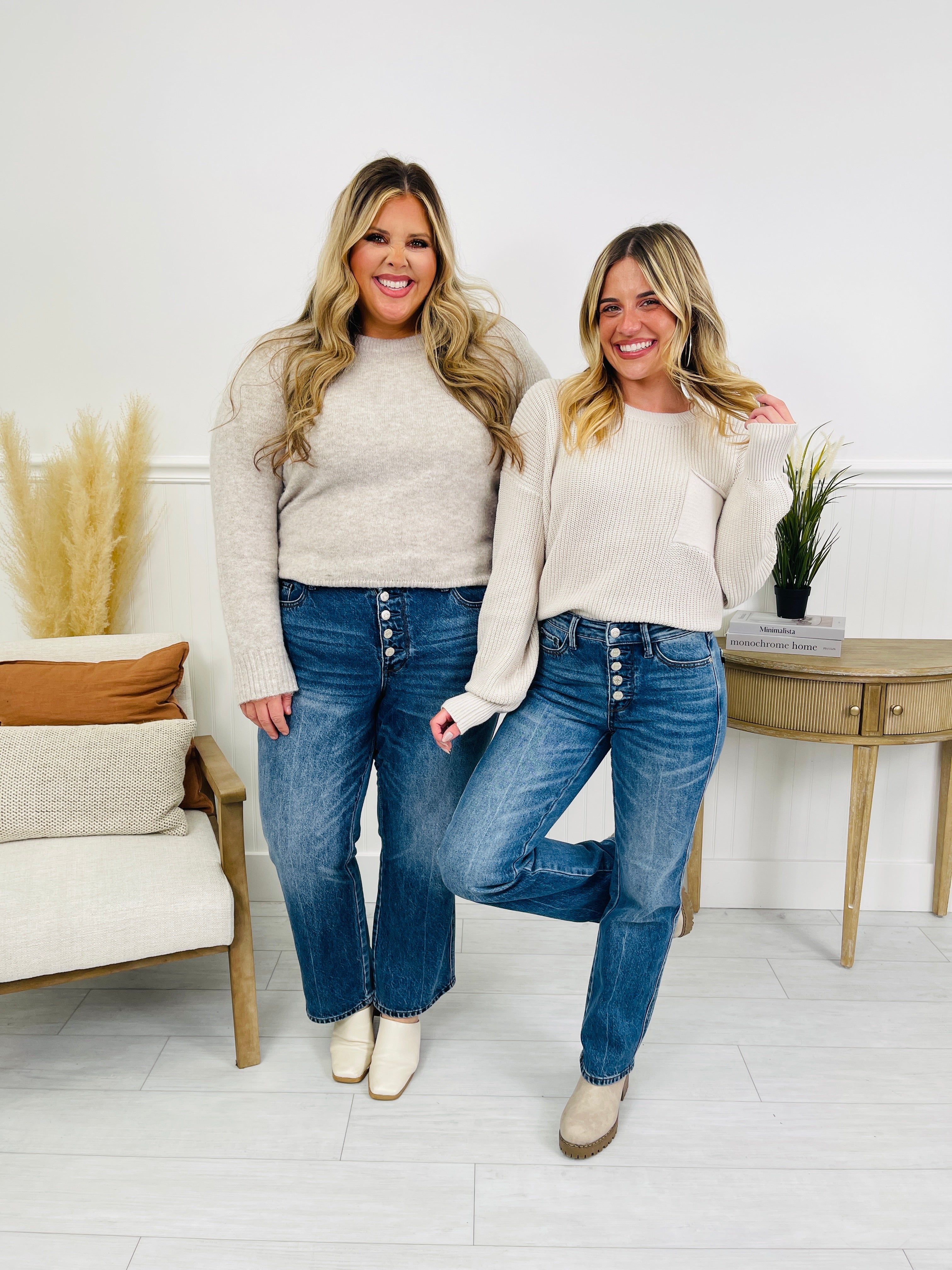 Judy Blue Cute As A Button Rigid Magic Slim Straight Jeans