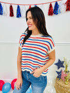 Independence Day Stripes Top