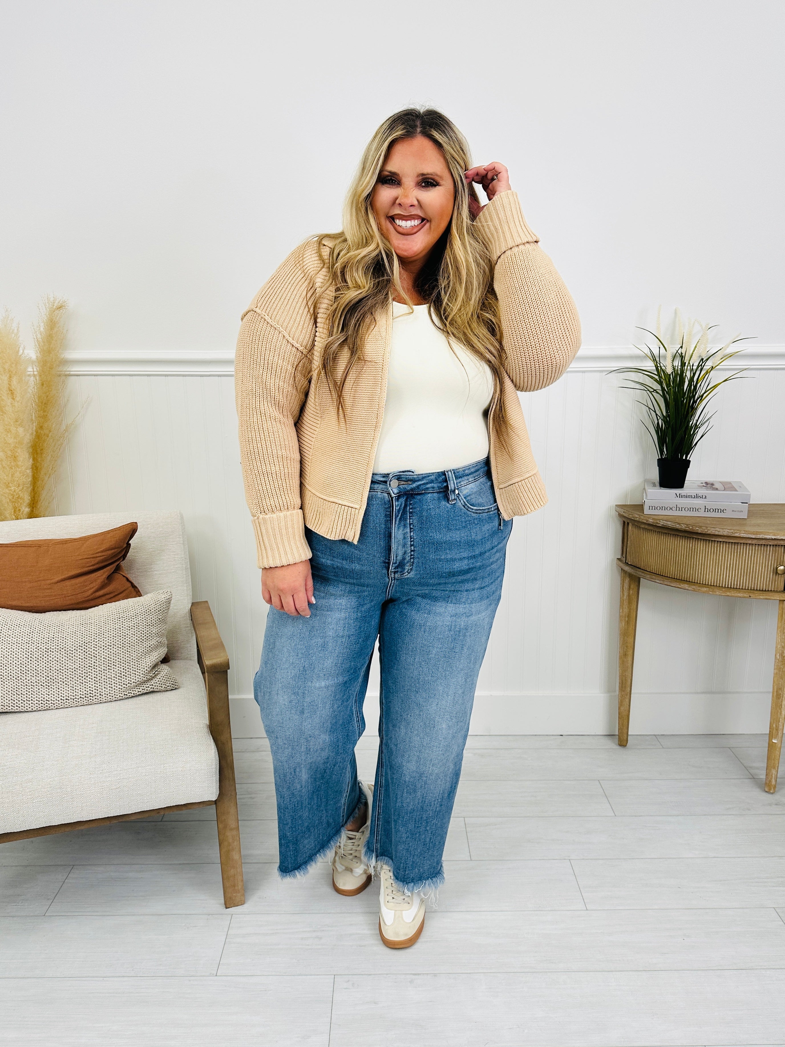 On The Go Tummy Control Wide Leg Jeans