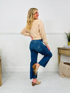 My Everything Cropped Wide Leg Tummy Control Jeans