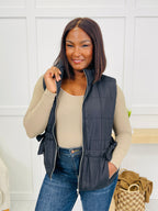 Downtown Layers Vest in Black