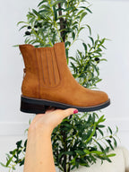Quiet Storm Booties in Tan