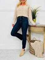 Feeling Fall Cropped Straight Tummy Control Jeans