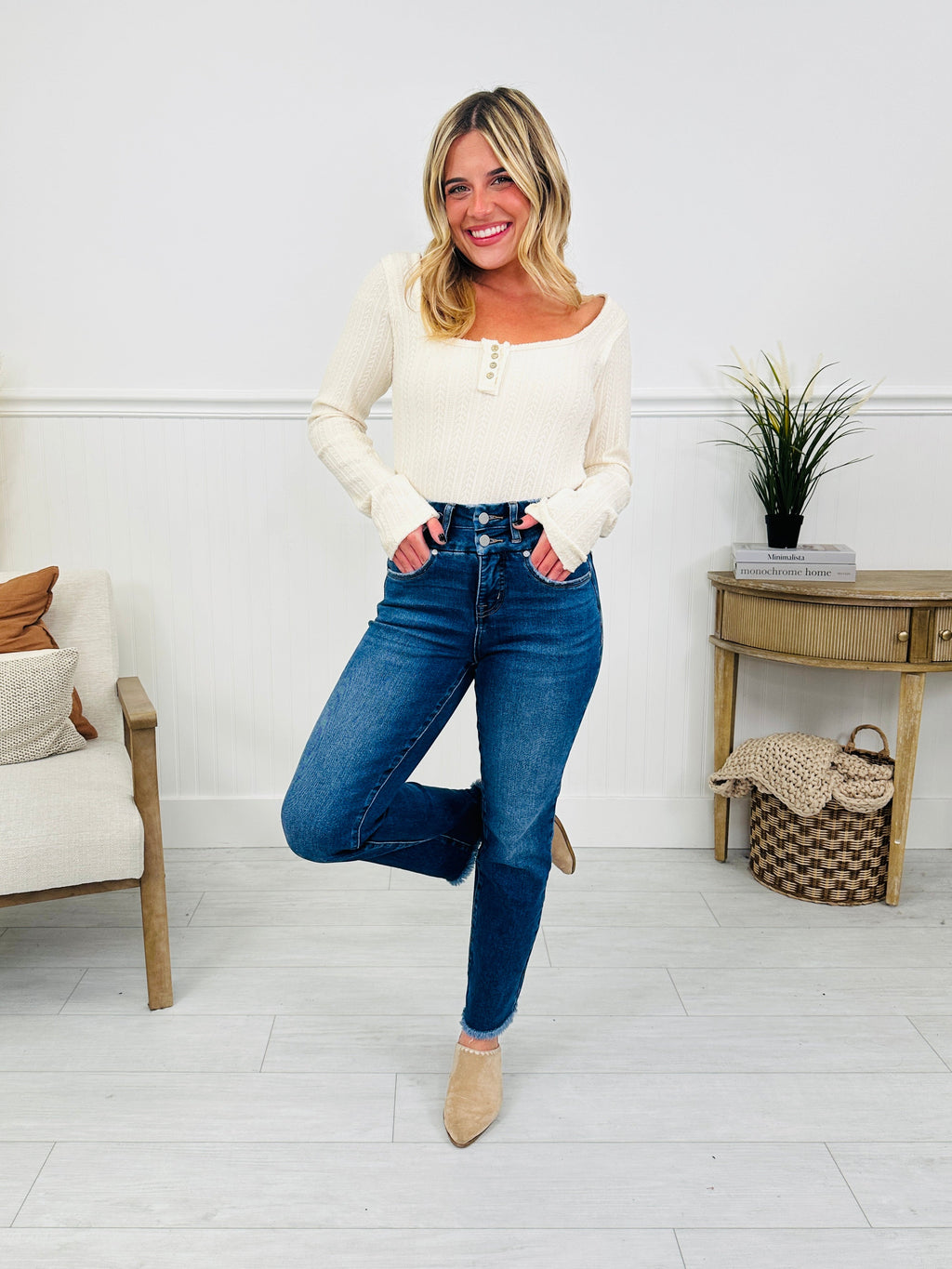 Double Duty Tummy Control Straight Jeans