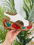 Blossom Heights Wedges In White