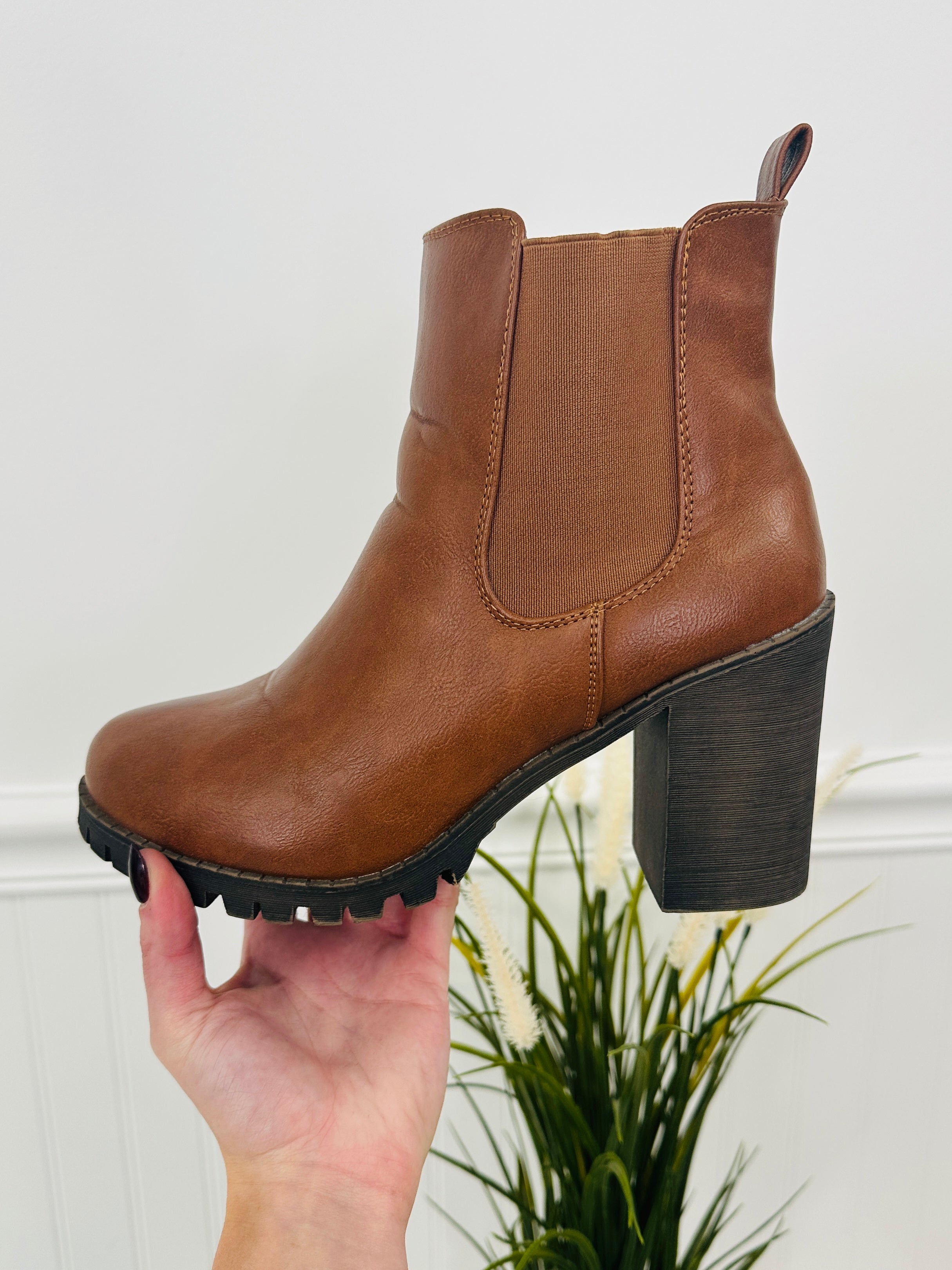 Grounded Goals Booties in Tan