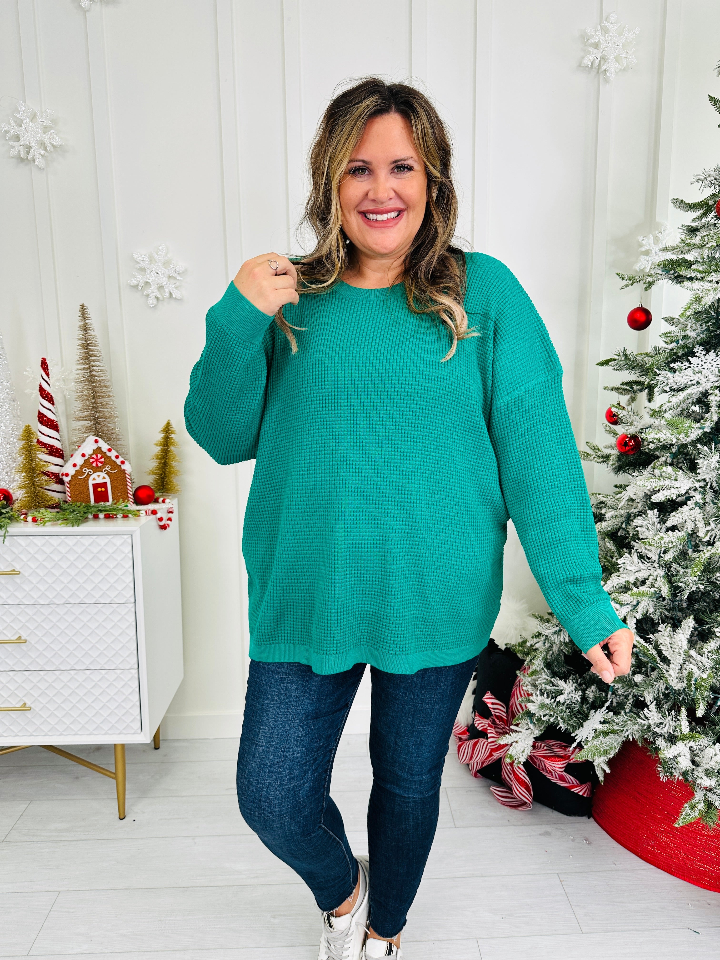 Sweet Like Santa Thermal Pullover in Multiple Colors