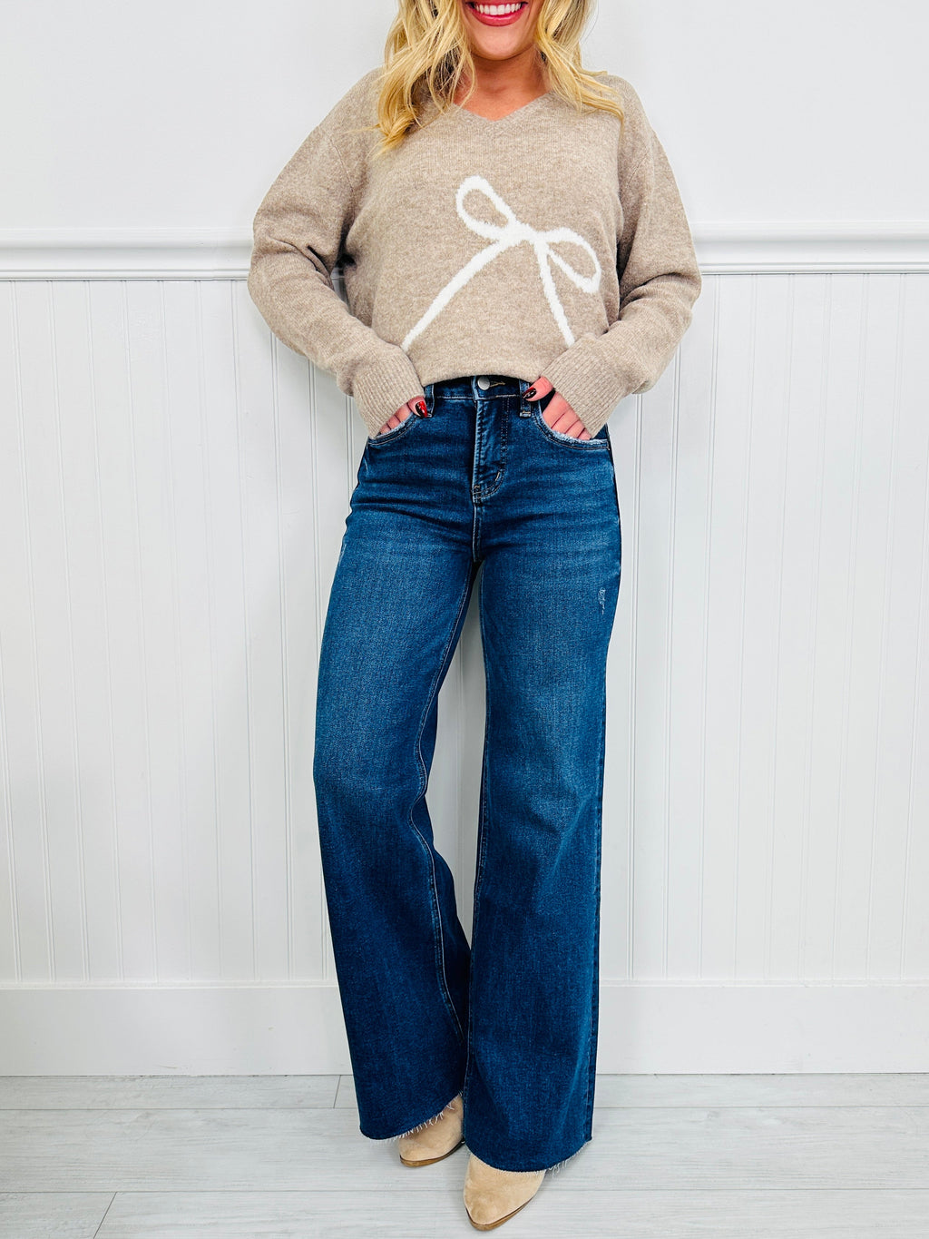 Under Control Wide Leg Tummy Control Jeans
