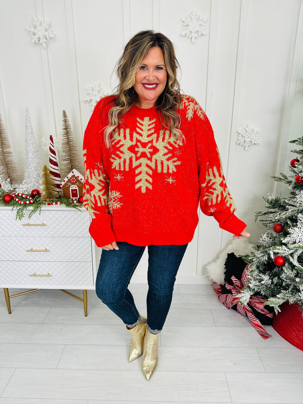 Snowflake Shine Sweater