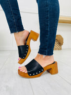 Slide Into Style Clogs in Black