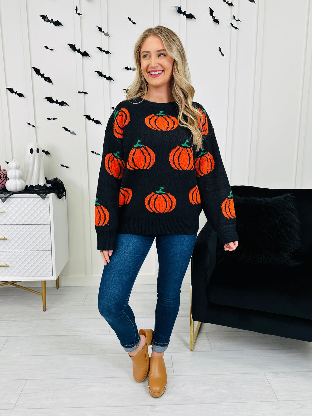 Pumpkin Nightfall Sweater- Multiple Colors!