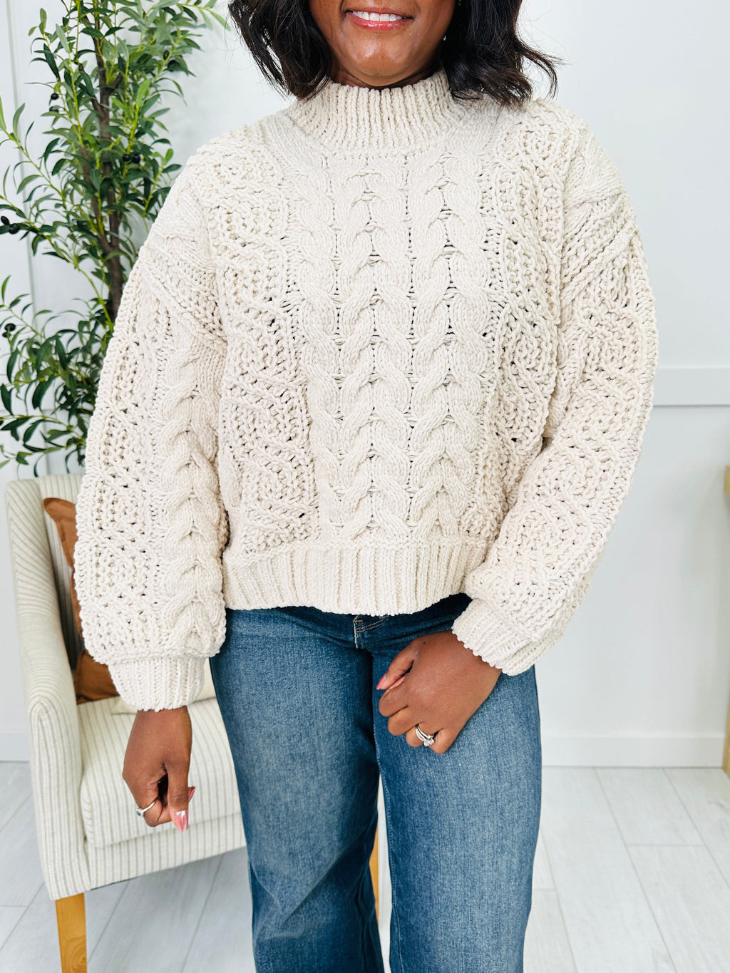 The Cable Club Sweater- Multiple Colors!