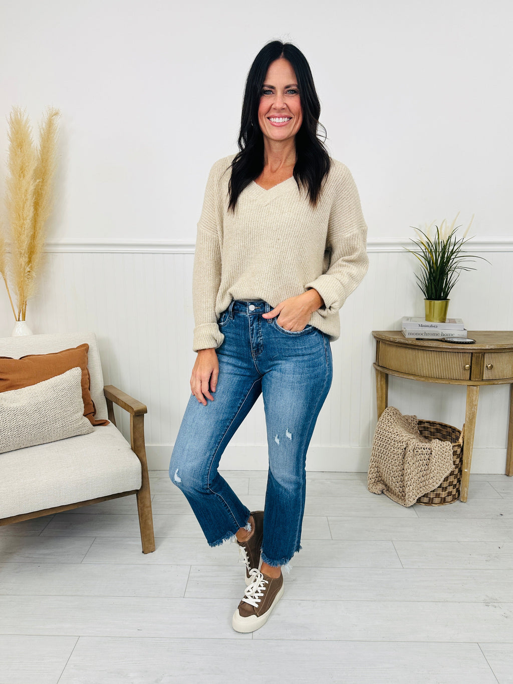 Head Start Tummy Control Cropped Bootcut Jeans