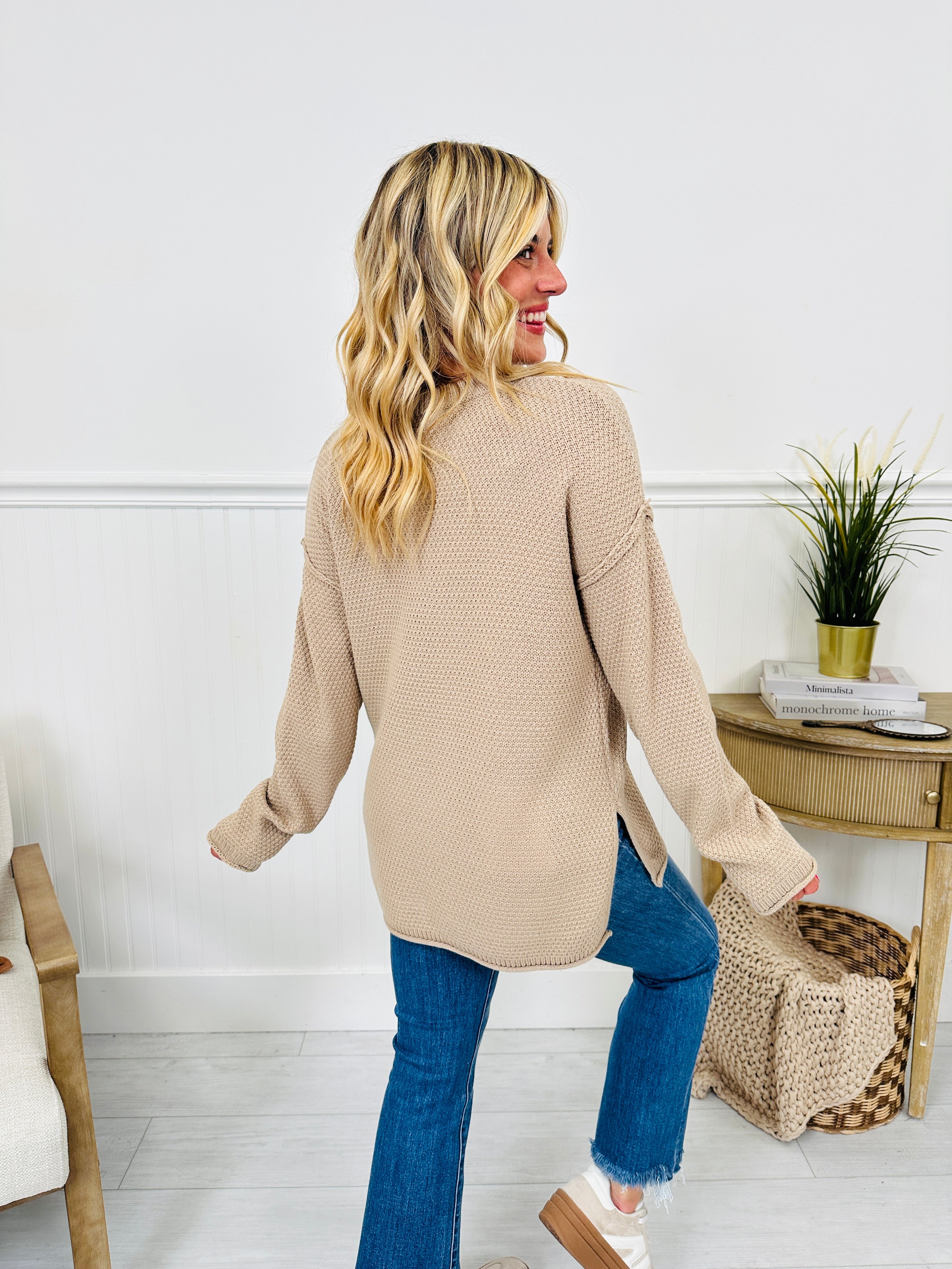 Reset Button Sweater- Multiple Colors!
