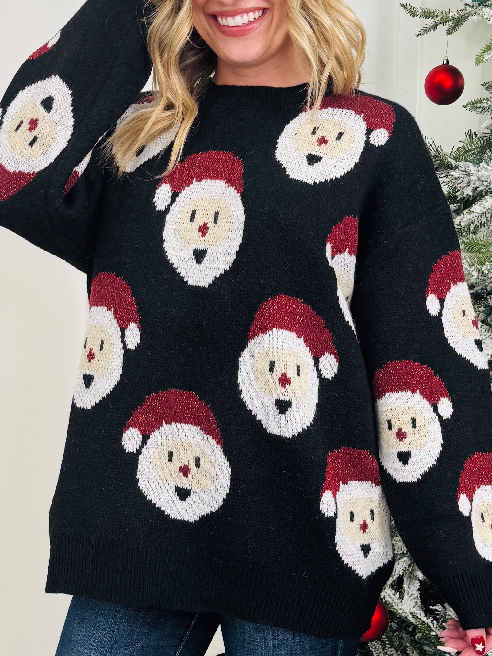 Santa Squad Sweater In Multiple Colors