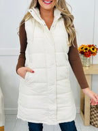 Holding Onto Warmth Puffer Vest In Ivory