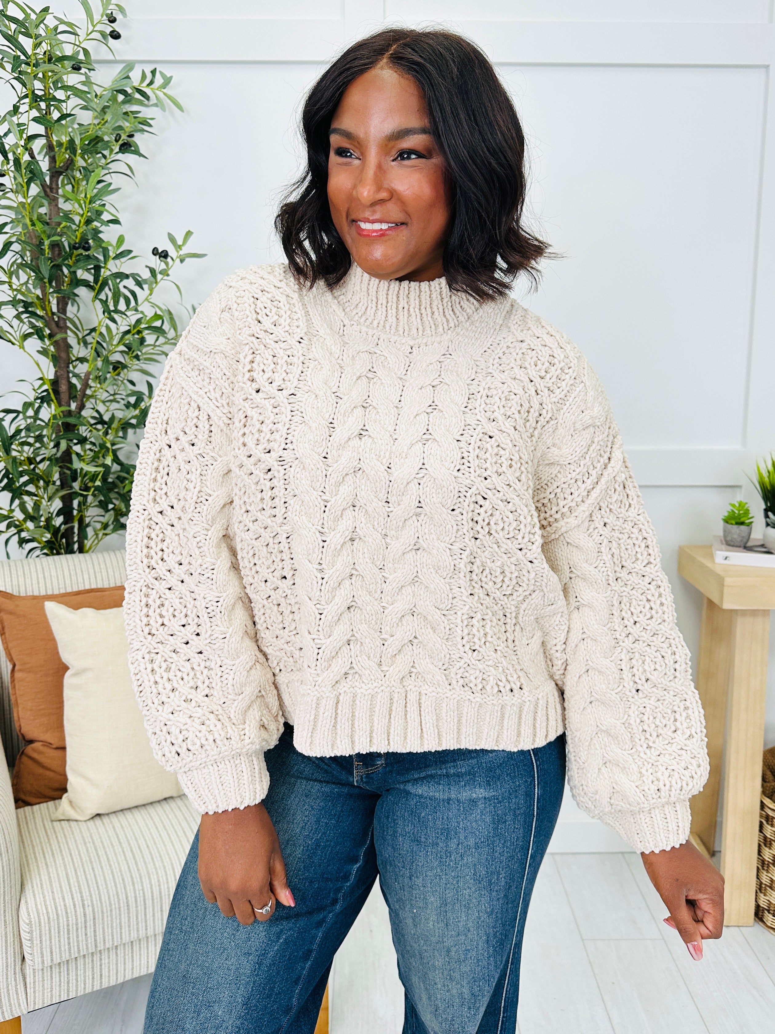 The Cable Club Sweater- Multiple Colors!