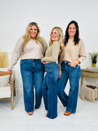 Caught Your Attention Straight Tummy Control Jeans