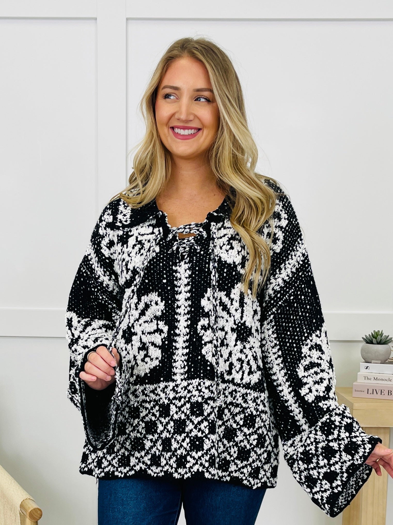 Criss Cross Confessions Sweater