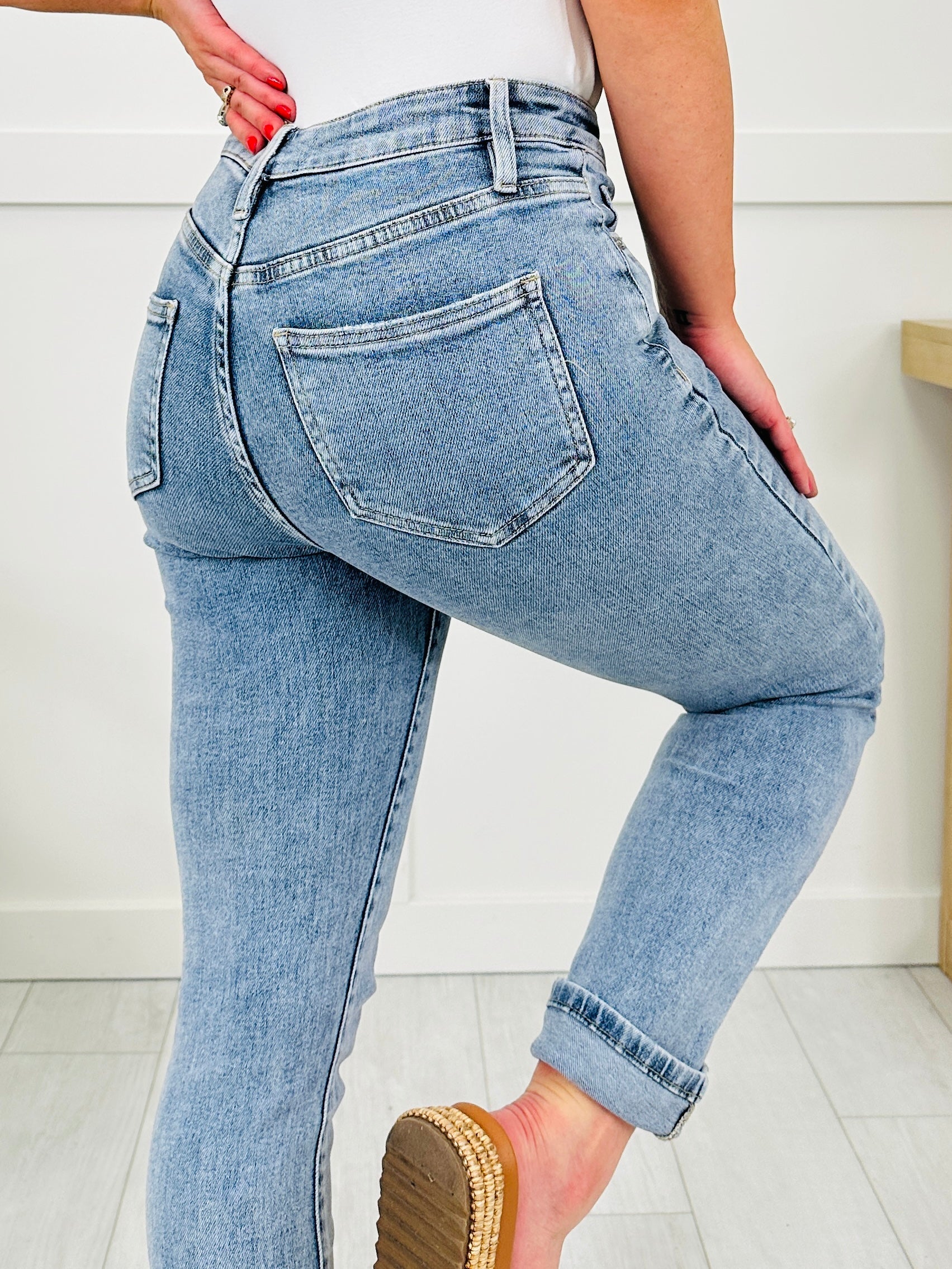 Can't Forget You Tummy Control Straight Jeans