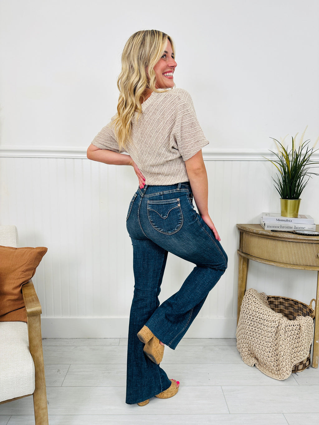 Judy Blue Trifecta Flare Tummy Control Butt Lifting Flare Jeans