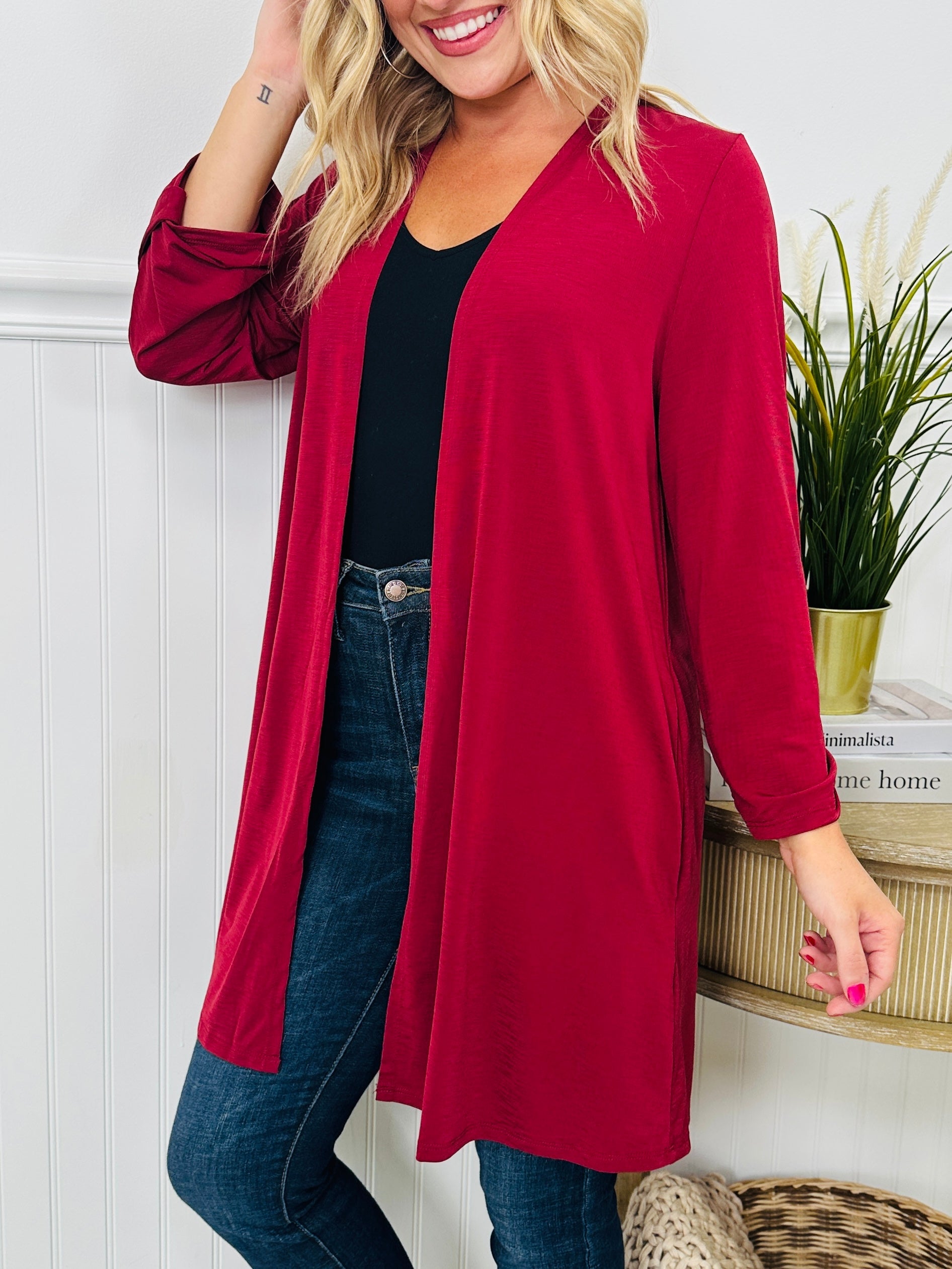 Fall Into Style Wrinkle Free Cardigan- Multiple Colors!