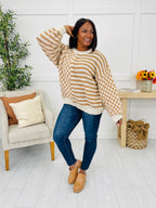 The Beat Goes On Sweater in Taupe/Oatmeal