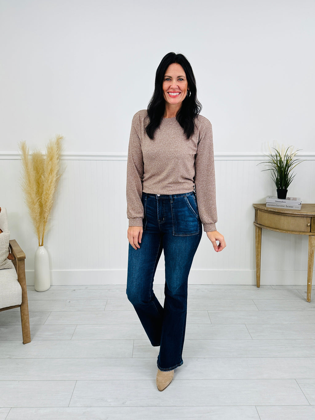 Pocket Goals Tummy Control Bootcut Jeans