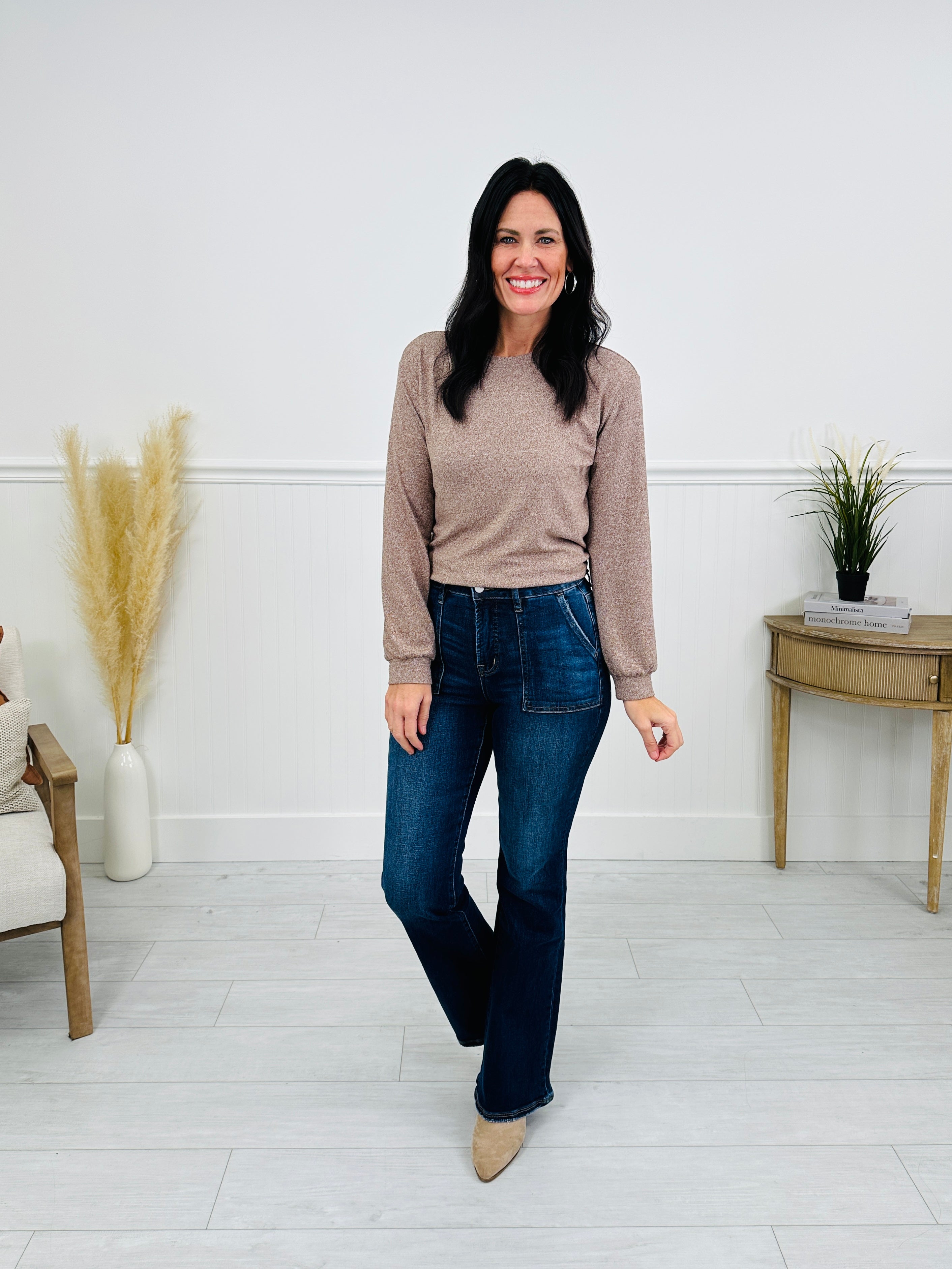 Pocket Goals Tummy Control Bootcut Jeans