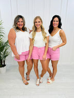 Judy Blue Color Me Happy Garment Dyed Shorts- Multiple Colors in Reg/Curvy