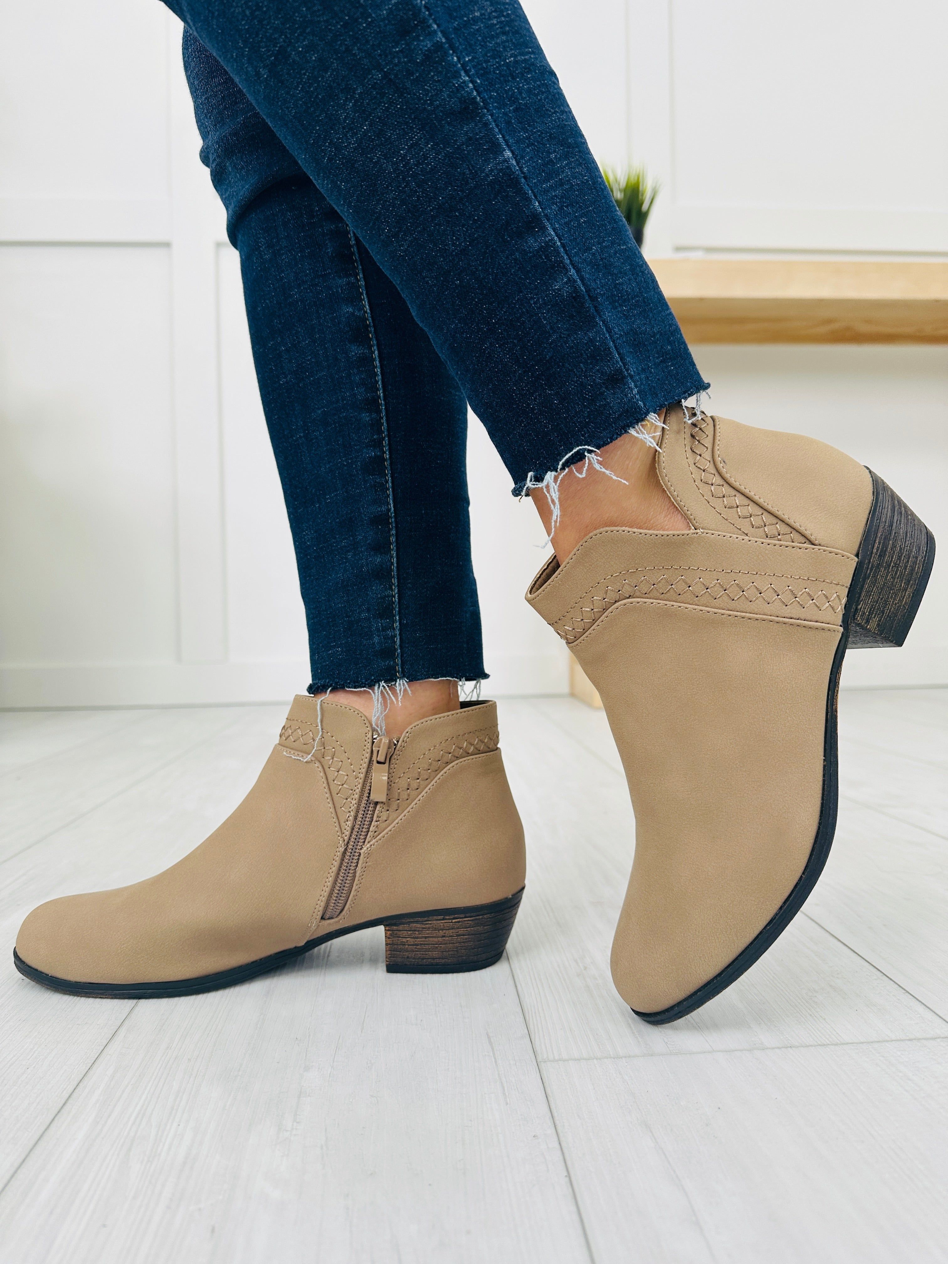 Wildwood Walk Booties in Taupe