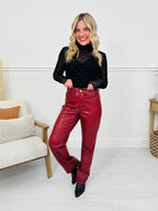 Judy Blue Flawless Finish Tummy Control Faux Leather Pants