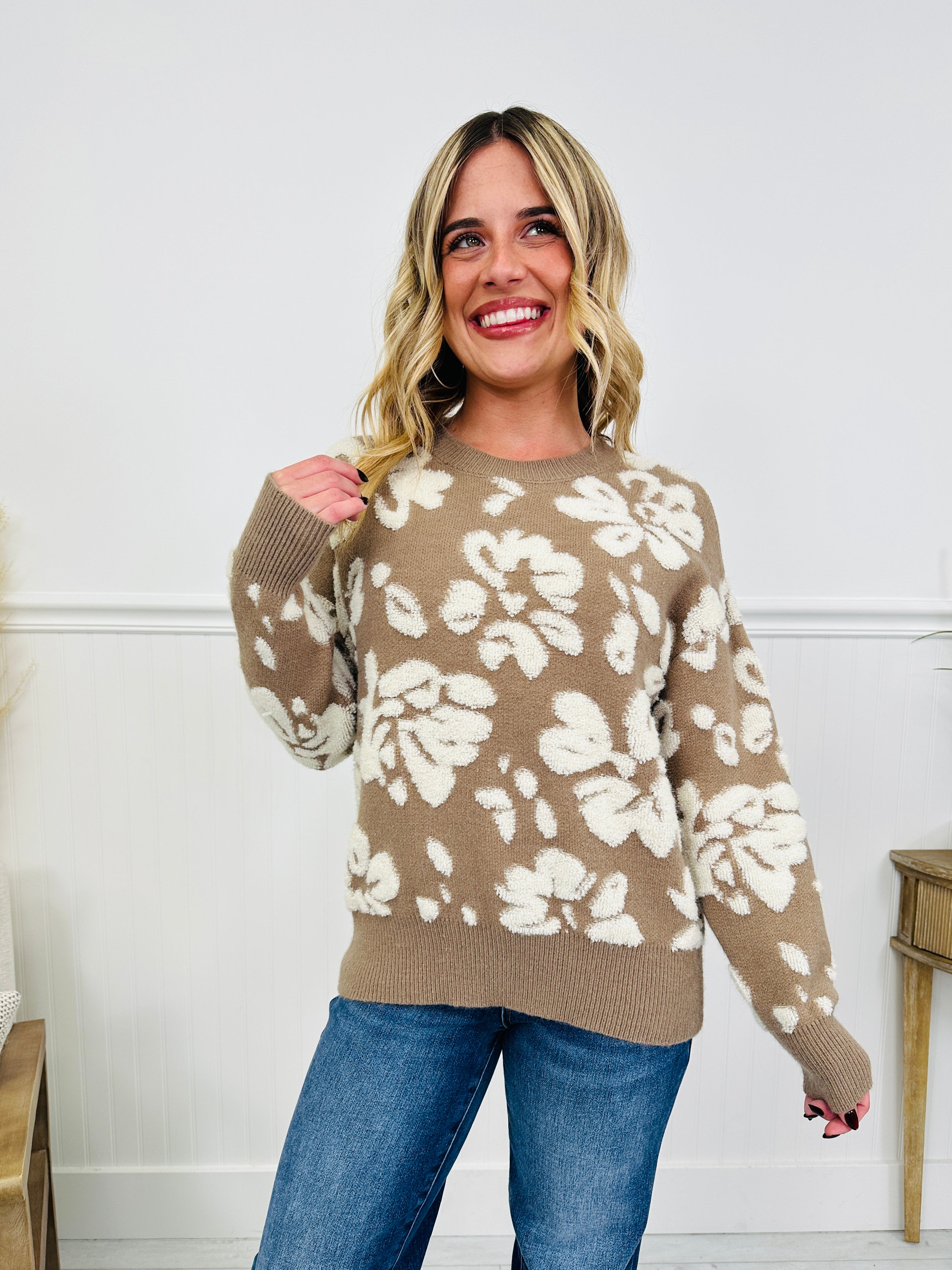 Feeling Floral Sweater in Multiple Colors!