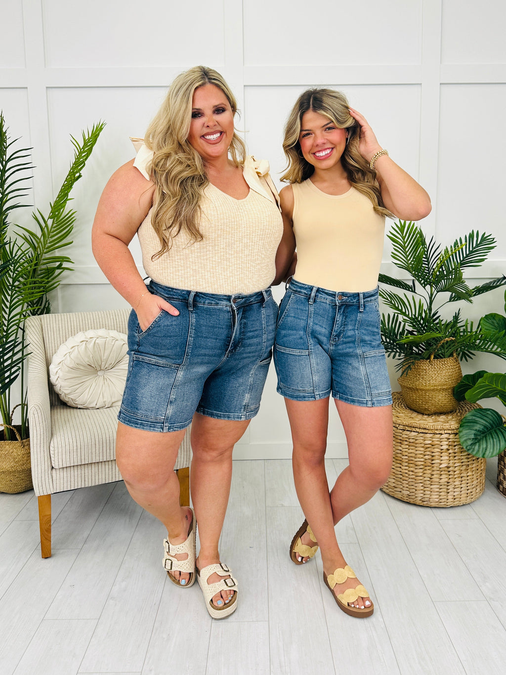 Judy Blue Get It Done Utility Shorts