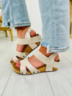 Sleek Step Wedges In Ivory