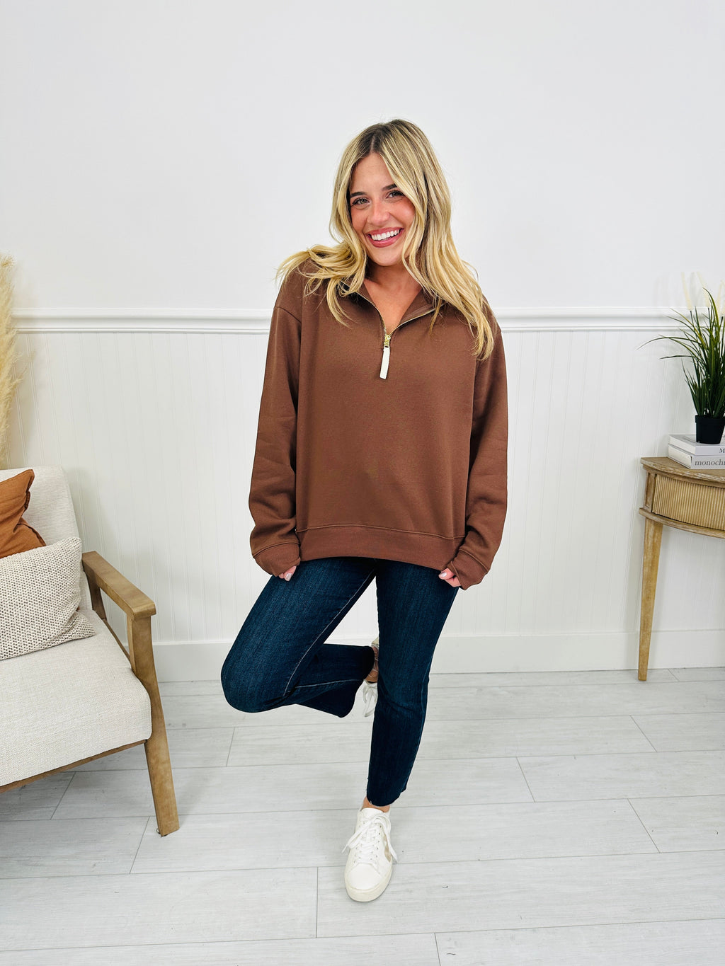 Zip Into Fall Pullover-- Multiple Colors!